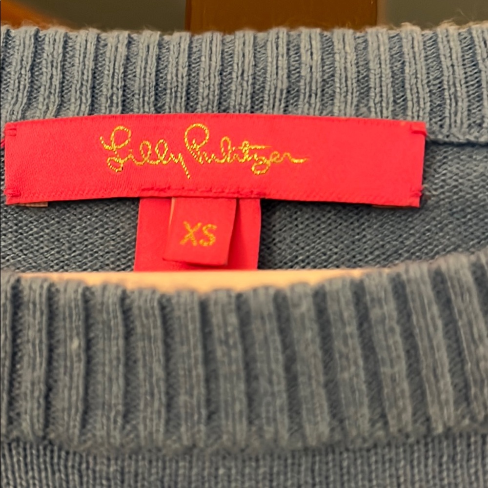 Light Blue Long Sleeve Sweater - Picture 2 of 4